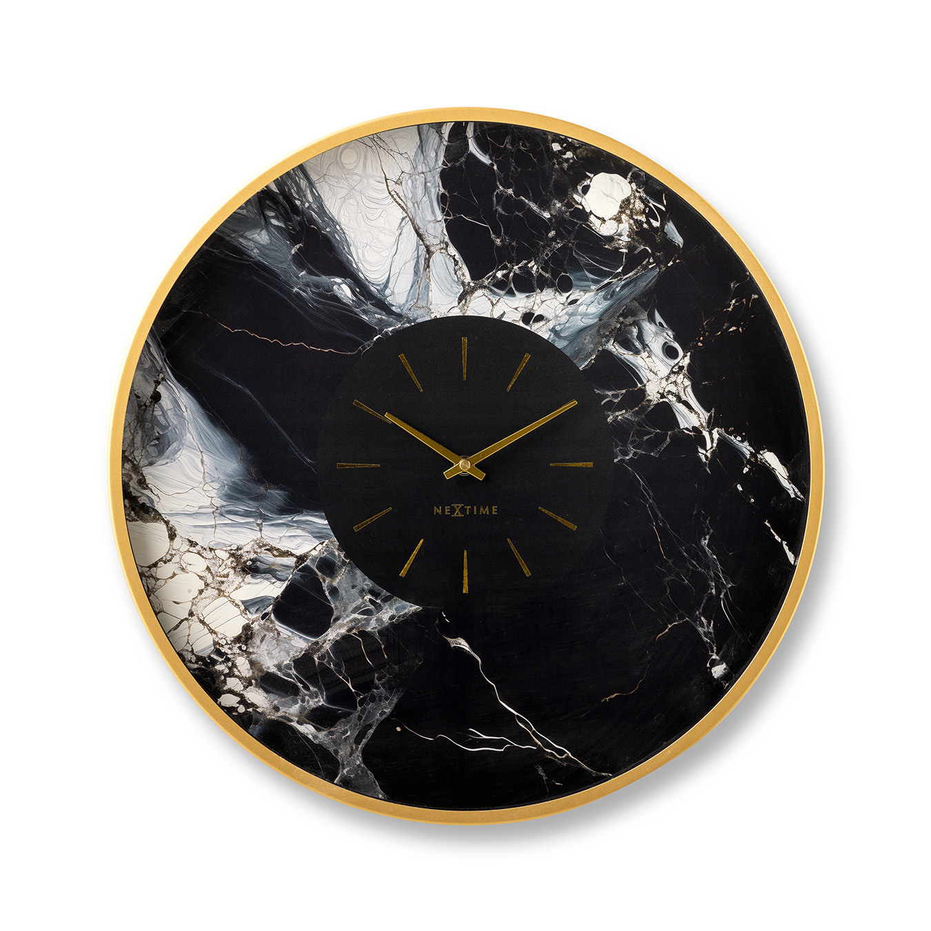 Marble duo wandklok