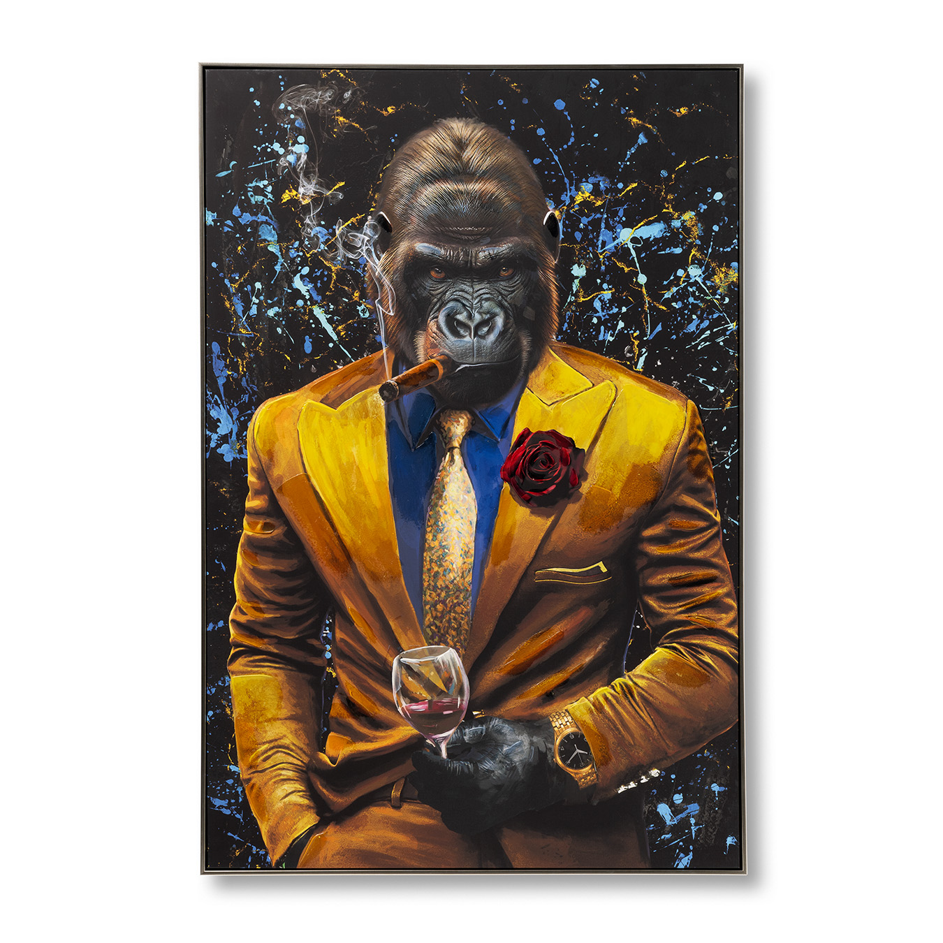 Gorilla gentleman wanddecoratie