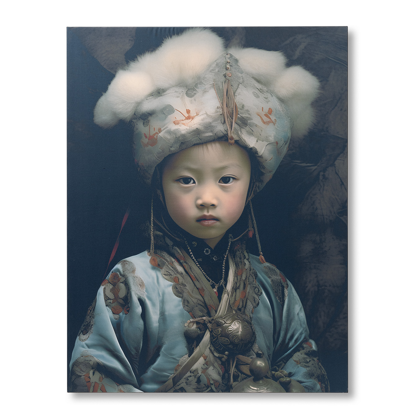 Traditional child 2 M in frame M