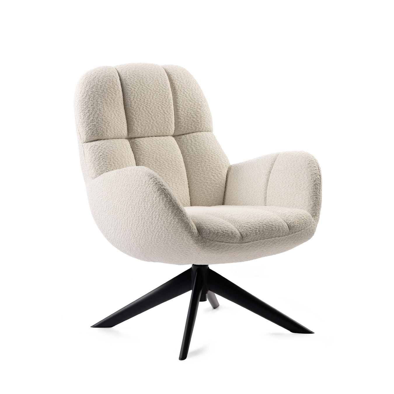 Anne draaifauteuil offwhite