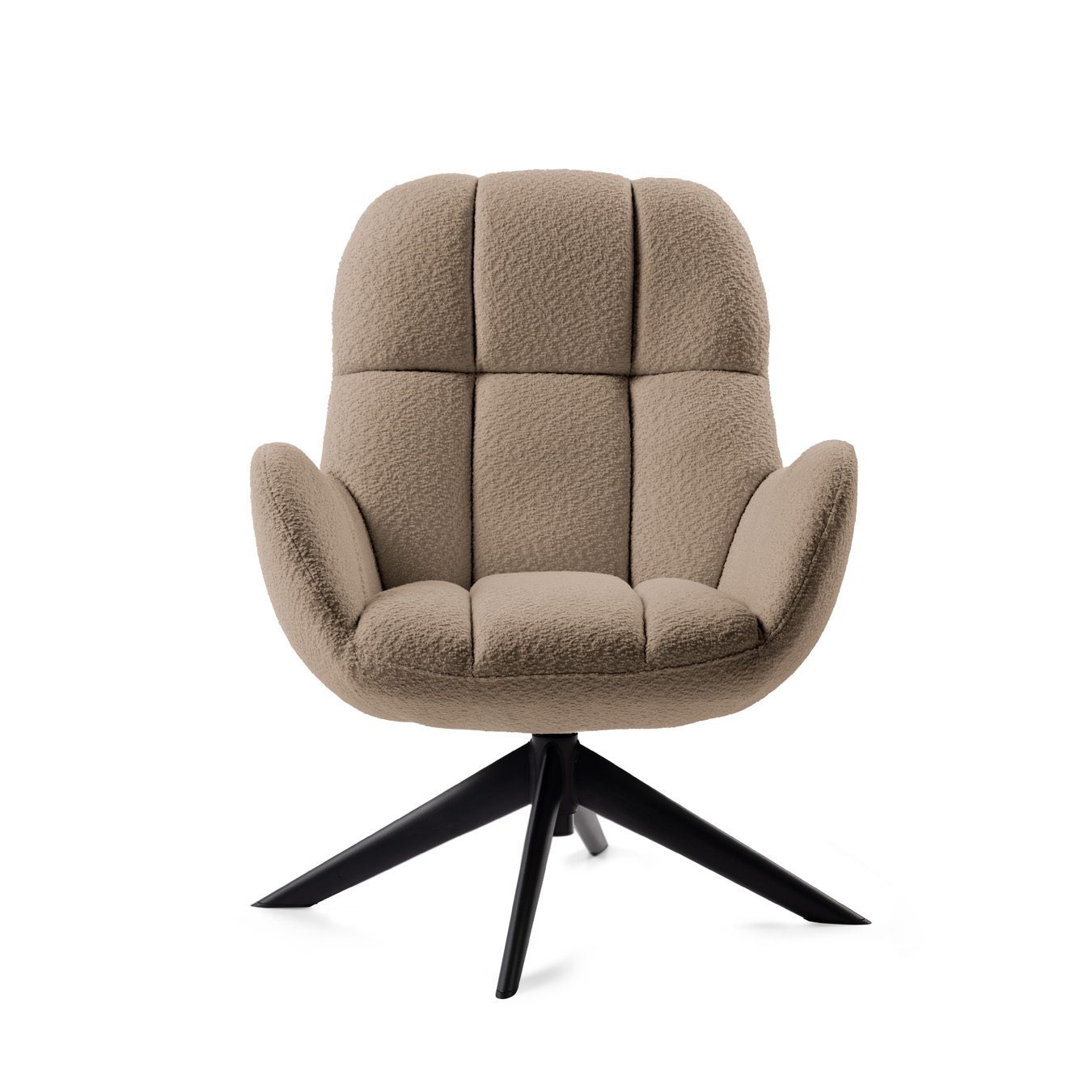 Anne draaifauteuil taupe